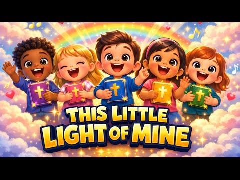 This Little Light of Mine 🎶 Kids Worship Song + Motions 2026 | Let It Shine!