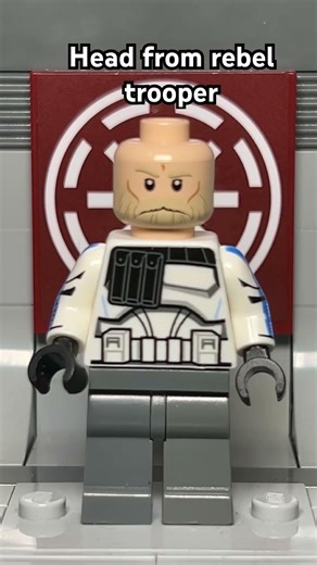 How to make an old captain Rex mini figure in Lego #lego #starwars #shorts #viral