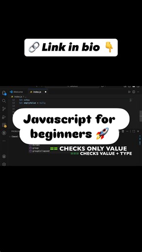 Anirudh | MERN Developer on Instagram: "Most beginners get confused with Javascript basics ❌ If you’re starting out, this will help. Save it and learn step by step. Full tutorial on YouTube ▶️ Link in bio ☝️ Follow @anirudhjoshi.dev for real coding. #coding #programming #javascript #microsoft #tech @officialapnacollege @geeks_for_geeks @coding.ninjas @google @microsoft"