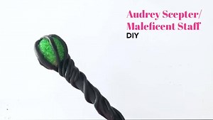 2.7K views · 25 reactions | Only 10 days left for halloween! This easy, 20 minute DIY Scepter is perfect for any Audrey or Maleficent costume. You could even give it your own spin and make it into a Jaguar staff! Can you tell I love Disney costumes?  | The Creative Heart Studio | Facebook