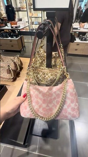 Coach Teri Shoulder Bag In Signature Beaded ✨ #purse #coachoutlet #coach #shopping #shoppingvlog