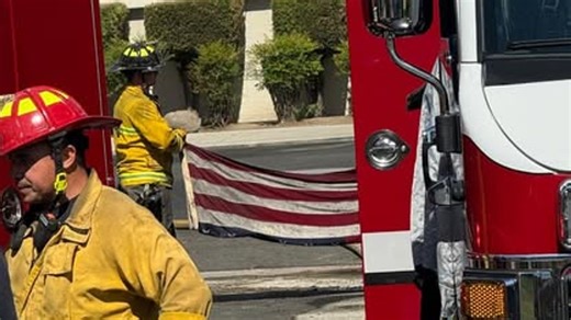 Firefighters save & fold American flag belonging to owner’s father during house fire
