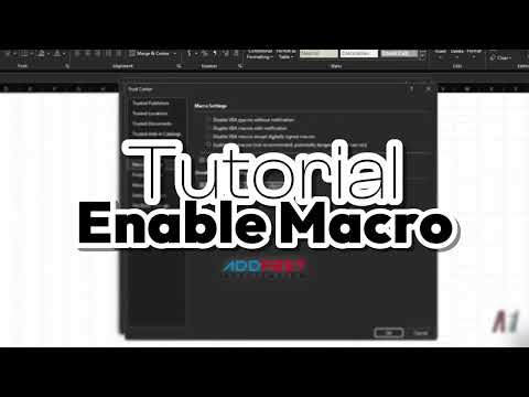 TUTORIAL ENABLE MACRO