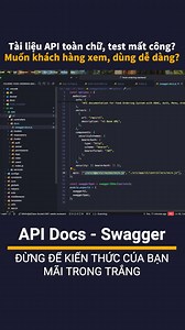 Chán ngấy API toàn chữ? Cách biến tài liệu khô khan thành trang docs trực quan cho CẢ TEAM cùng dùng! #sinhvienit #IT #Swagger #LapTrinhVien #TechTrend | Code Web Không Khó