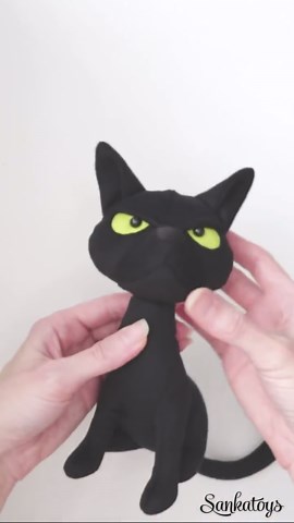 Black Cat Sewing Pattern, Halloween Kitten Pdf Tutorial - Etsy