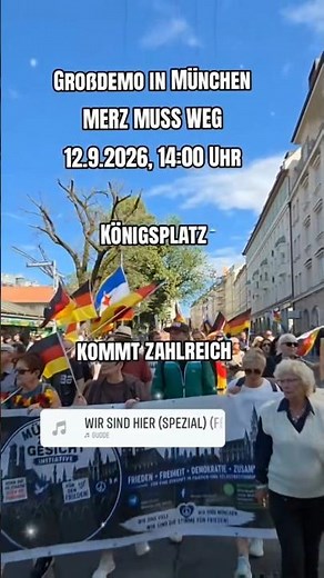„Merz muss weg“? 🔥 Großdemo in München am 12.9.