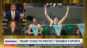 Former NFL reporter Michele Tafoya discusses the women's space issue, biological men playing in women's sports, in women's locker rooms and more on "NEWSMAX New Year's Eve 2025." | NEWSMAX