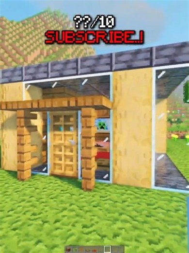 The PRETTIEST Day 1 House! ✨🏠 (Easy Glass Tutorial) #pfp #minecraft #minecraftbuilding