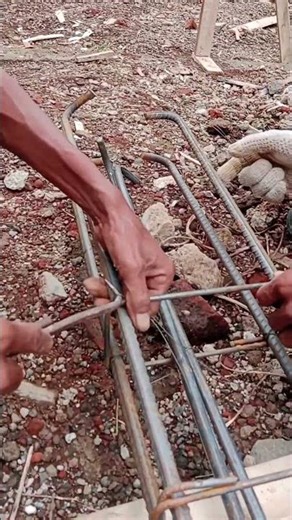 the strongest wire knot.. install column stirrups.