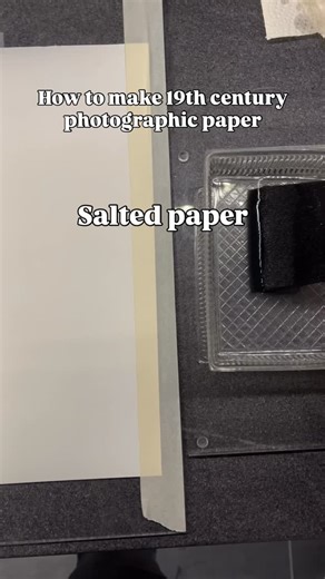 Maximilian Zeitler on Instagram: "How-to-Guide / Tutorial 👇🏼 When William Henry Fox Talbot described the salted paper process in the 1830ies, it was used as the first photographic paper to make positive images on paper. It was one of the most popular methods to copy images back then and today, it gives you endless creative possibilities and here is a step by step guide how you can make it: 1/ I like a gelatine/salt solution, because the image has more contrast. You can also use starch (arrowro