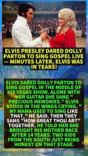 Elvis Presley DARED Dolly Parton to Sing GOSPEL Live — Minutes Later, Elvis Was in Tears! #shorts