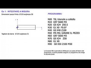 CNC Programmazione Tornio 1 Introduzione