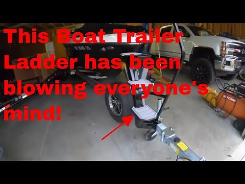 Coyote Boat trailer Bow post Ladder Install