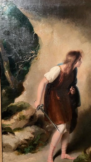 Who is this famous Shakespearean character? Get a closer look at The Folger Shakespeare Library: Imagining Shakespeare exhibition. Now - August 2026 #shakespeare #guesswho #boydell #painting #artexhibition #thingstodoindc #shakespearetiktok #art #folgerfinds #folgershakespearelibrary