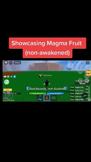 Magma Fruit Showcase & Abilities Overview
