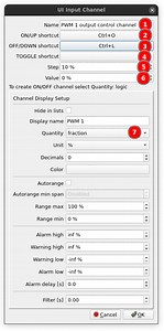 Dyno2 Dynamometer Software – user interface input channels - PEREK
