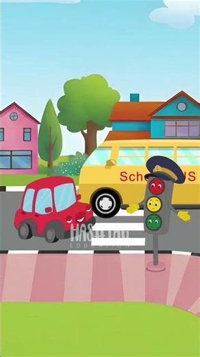 Traffic Lights Song | Red Yellow Green | Road Safety Rhyme for Kids