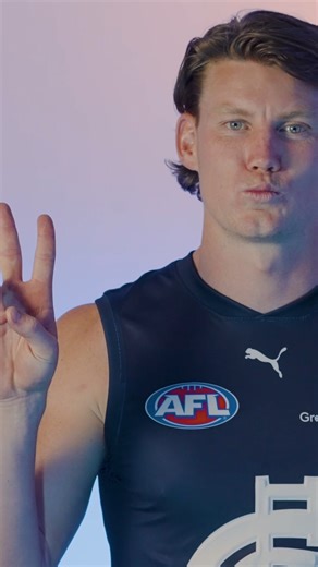 Came for the bloopers, stayed for Walshy's peace and pout ✌️😗 | Carlton Football Club