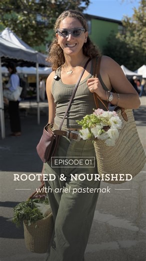 This week, we wander the Venice Farmers Market with chef, entrepreneur, and community cultivator Ariel Pasternak — someone who nourishes with intention far beyond the kitchen. As we walk, Ariel shares the rituals that ground her, the ingredients she chooses with care, and the creative spark behind her Lark Ellen Berry Cake. It’s a reminder that food is our most everyday form of connection — to the earth, to our routines, and to each other. Ariel shows us what it means to cook with presence, gath