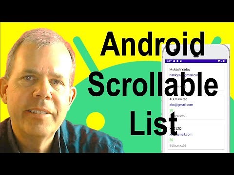 Android App Development 04 Create a scrollable list