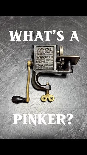 Antique pinking tool for scalloping edges. A classic and it still works great. #leather #vintage #tools #unique #special #fyp #foryou #foryourpage # | Jeremy Belant