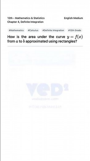 Approximating Area Under Curve with Rectangles 12th Math
