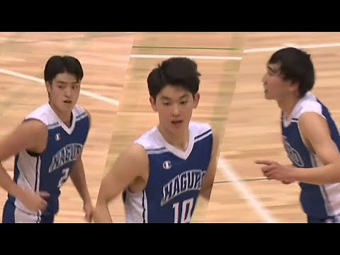 【1年生 小川瑛次郎(#10) が躍動！】羽黒高校 (2021.10.31 ウインターカップ2021山形県予選 男子決勝)