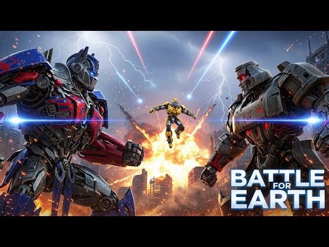 Transformers Episode 3: Battle for Earth Begins! | Autobots vs Decepticons Epic War (3D Animation)