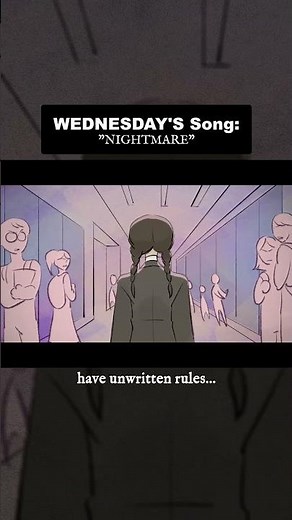 WEDNESDAY SONG: “Nightmare” 🖤 | Animatic Musical OUT NOW!