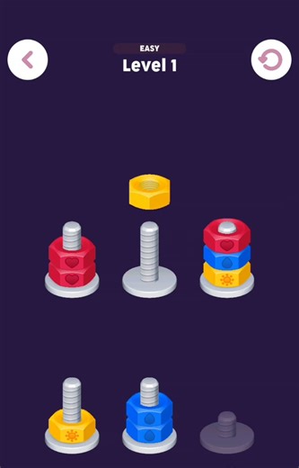 Nuts and Bolts game #trending #gameplay#shorts#mastermind#gaming#youtubeshorts #games#nutsboltsgame