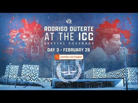 SPECIAL COVERAGE: Duterte’s pre-trial hearing at the ICC | February 26