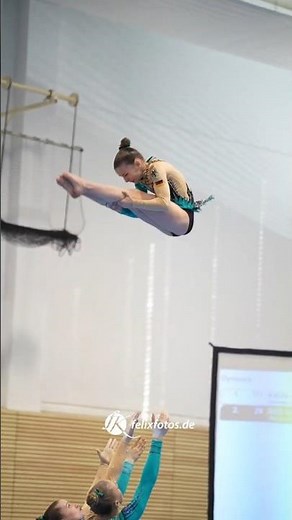 See this AMAZING combine elements in acrobatic gymnastics in Germany - slowmotion