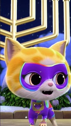 Hanukkah Lights! Lighting the night! SuperKitties DisneyJr.