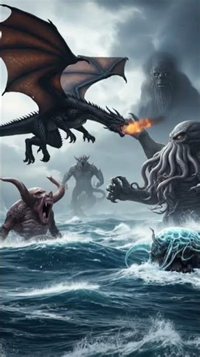 dragon vs Cthulhu vs bloop vs El Gran maja
