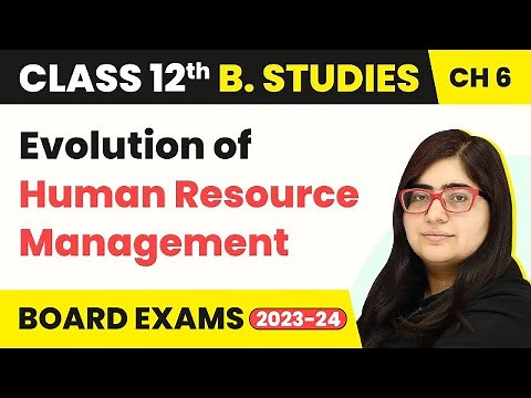 Evolution of Human Resource Management - Staffing | Class 12 Business Studies Chapter 6