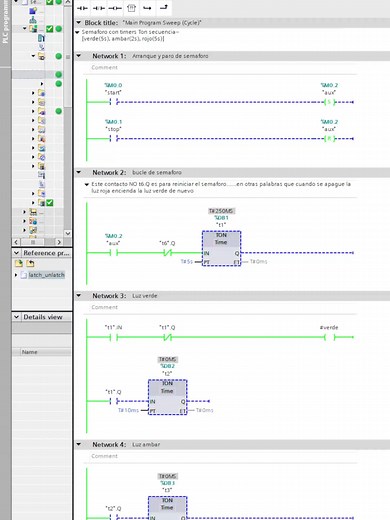 Cómo hacer un semáforo con timers en TIA Portal