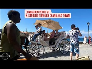 🚌 Exploring Chania Bus Route 21 & Strolling Through Chania Old Town! 🏛️🇬🇷