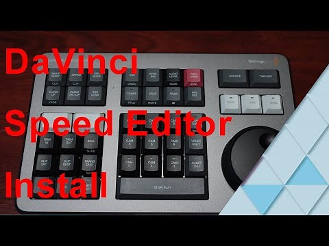 black magic Speed Editor quick overview and installation! easy