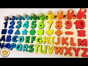 Best ALPHABET, SHAPES, NUMBERS and COUNTING Toddler Learning Video