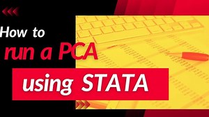 How to use Stata for Principal Component Analysis (PCA)