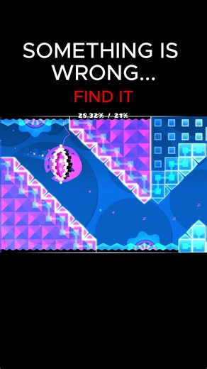 Can you spot what's wrong? #geometrydash #shorts #gd
