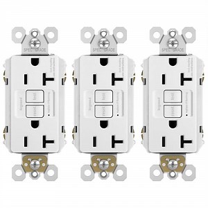 Legrand Radiant 20 Amp 125-Volt Tamper Resistant Self-Test GFCI Duplex Outlet, White (3-Pack) 2097TRW3PKCC4