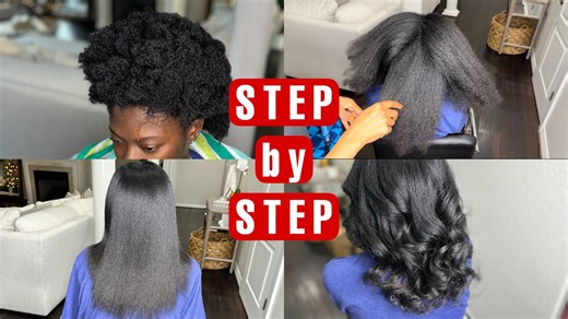Silk press perfection for 4C hair: Smooth, shiny, and sleek