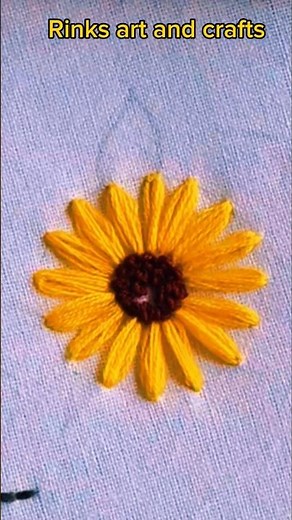 DIY Sunflower Hand Embroidery | Easy Handwork Tutorial for Beginners