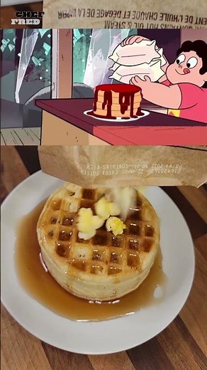 A Together Breakfast Worth Sharing!😋 #shorts #waffles #morningfood #stevenuniverse