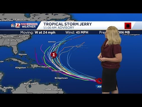 Tropical Storm Jerry Forms in the Atlantic
