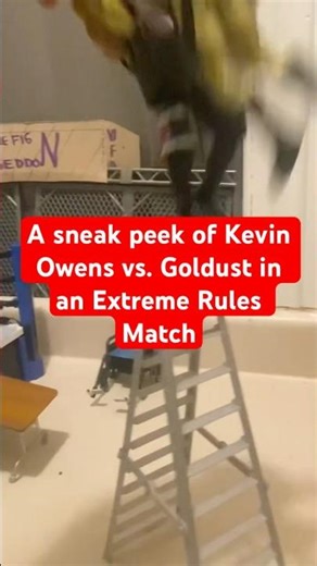 SNEAK PEEK! 👀 Owens Vs Goldust EXTREME RULES MATCH #wweactionfigures #wwe #shorts
