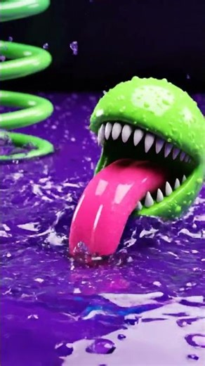 Alien Tongue vs Monster Maw: Surreal Gel Encounter! #brainrot #shorts #viral #shortsfeed #fypシ