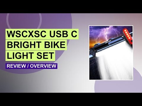 Best Bright Bike Light Review: USB-C Rechargeable Waterproof Headlight & Taillight Set