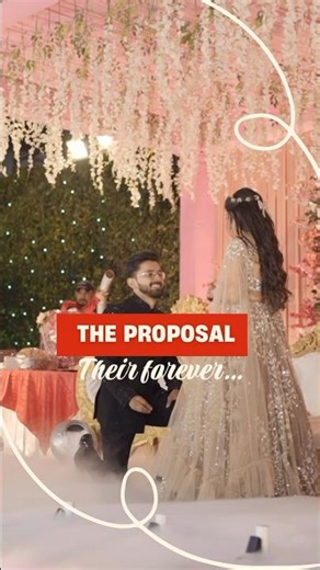 Forever Begins Here | Cute bride’s engagement #bride #engagement #proposal 💕